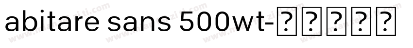 abitare sans 500wt字体转换